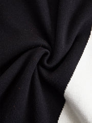 Damen Ein-Schulter Strickkleid in Midilänge mit Formgebenden Einsätzen