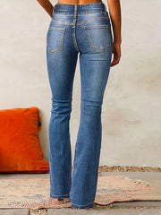 Frieda | Damen High Waist Bootcut Jeans Stretch Denim