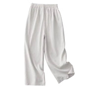 Damen Hose mit elastischem Bund und geradem Beinverlauf