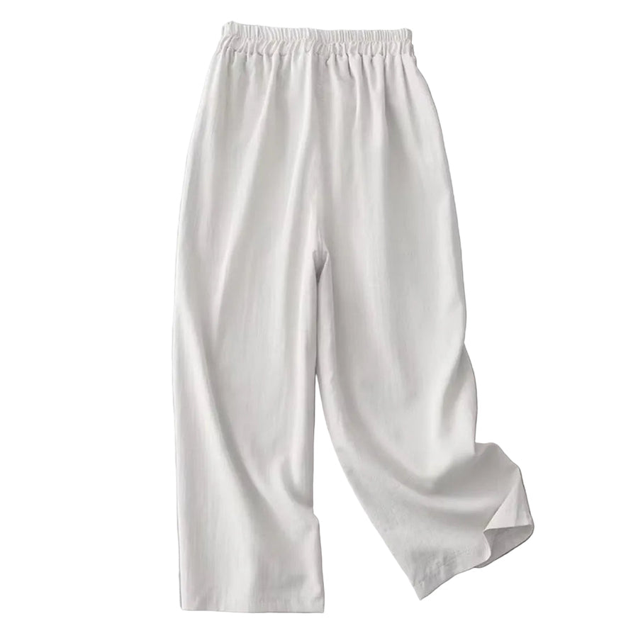 Damen Hose mit elastischem Bund und geradem Beinverlauf
