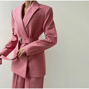 Damen Hosenanzug Set mit Korsett und Blazer