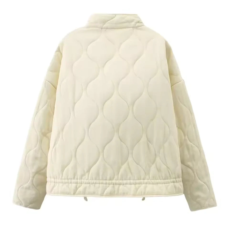 Damen Jacke mit Stehkragen und Taschendetails