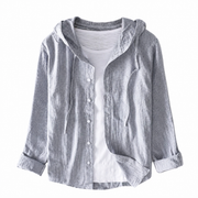 Damen Kapuzenshirt mit Knopfleiste