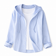 Damen Kapuzenshirt mit Knopfleiste
