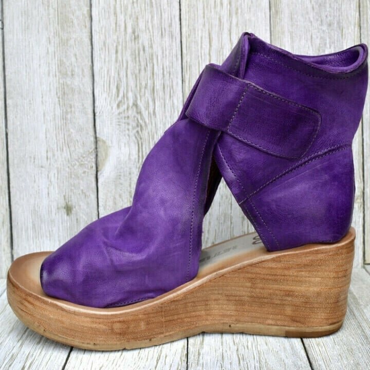 Luisa | Damen Keilsandalen mit Schnallenverschluss und Plateau