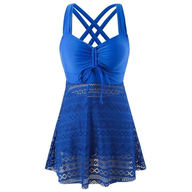 Mia | Damen Klassische Tankini Set Zweiteilig Schnelltrocknend