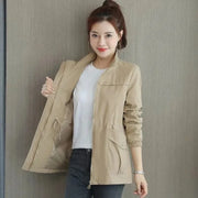 Damen Kurzjacke mit Reißverschluss und Pattentaschen