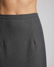 Damen langer Rock mit hohem Bund und gerader Silhouette