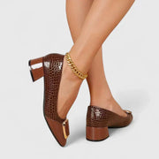 Sophie | Damen Loafer Bequem Klassisch Block Absatz