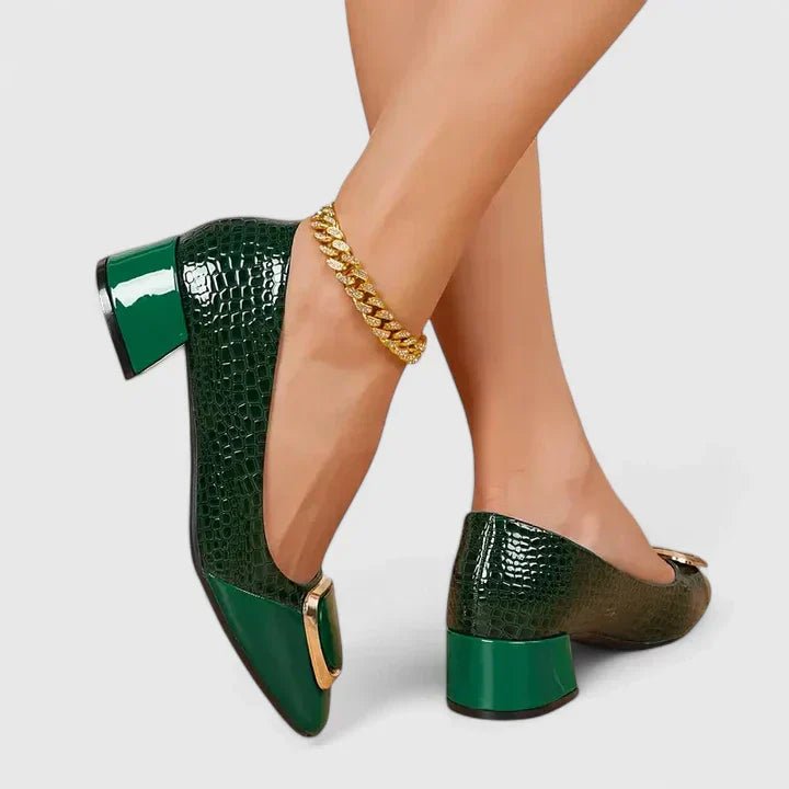 Sophie | Damen Loafer Bequem Klassisch Block Absatz