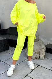 Damen Loungewear-Set mit Oversized Top und Jogginghose