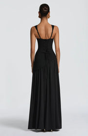 Katharina | Damen Maxi Kleid A-Linie Ärmellos Hochzeitsgast