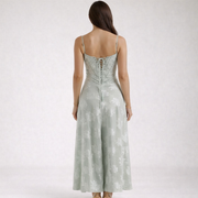 Damen Maxikleid mit Herz-Ausschnitt und Trägern
