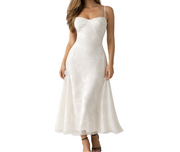Damen Maxikleid mit Herz-Ausschnitt und Trägern