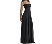 Damen Minimalistisches Maxikleid mit Spaghettiträgern