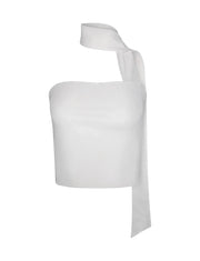 Damen-Oberteil mit asymmetrischem Halsband und One-Shoulder-Design