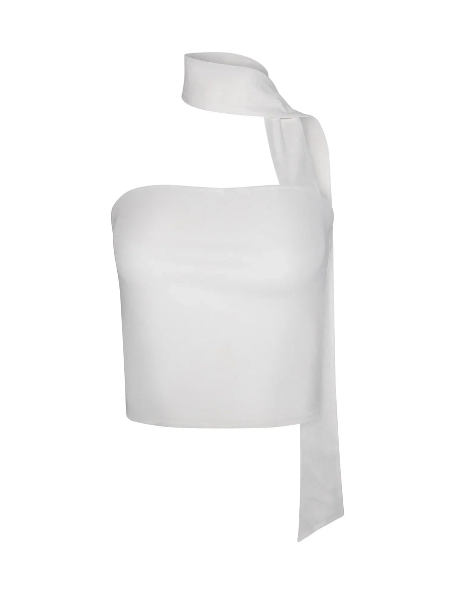 Damen-Oberteil mit asymmetrischem Halsband und One-Shoulder-Design