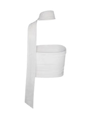 Damen-Oberteil mit asymmetrischem Halsband und One-Shoulder-Design