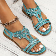 Katharina | Damen Orthopädische Boho Sandalen mit Strass