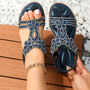 Katharina | Damen Orthopädische Boho Sandalen mit Strass