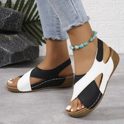 Emilia | Damen Orthopädische Keilabsatz Slingback Sandalen
