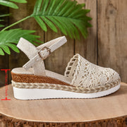 Amelie | Damen Orthopädische Sandalen Häkel-Design Verstellbar