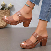 Marlene | Damen Orthopädische Sandalen mit Blockabsatz