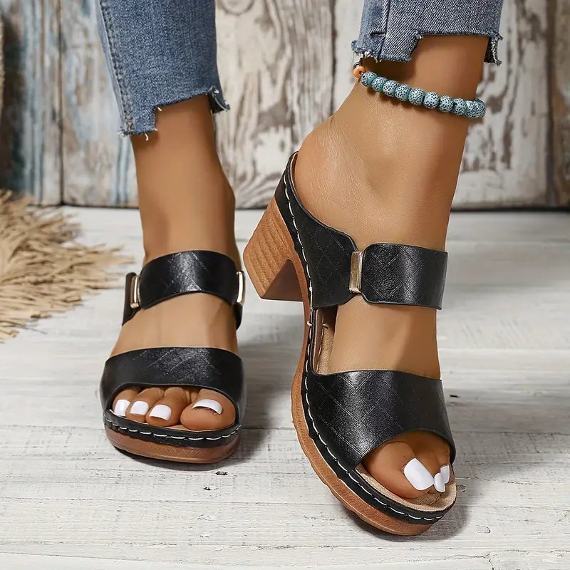 Marlene | Damen Orthopädische Sandalen mit Blockabsatz
