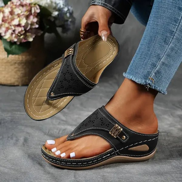 Frieda | Damen Orthopädische Sandalen mit Fußbett