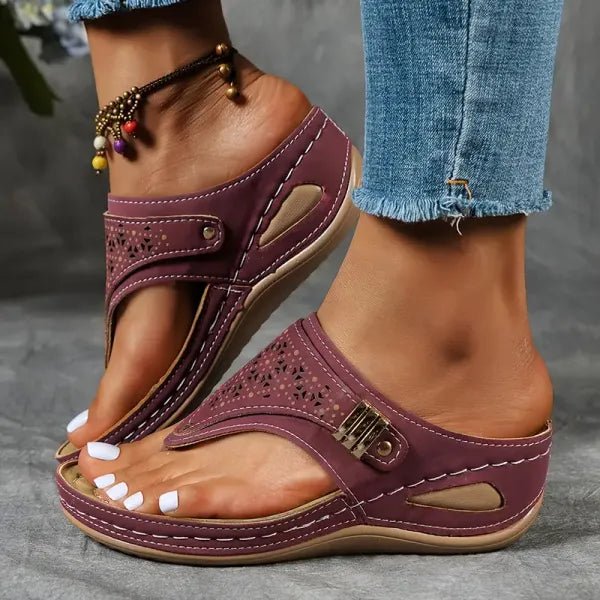 Frieda | Damen Orthopädische Sandalen mit Fußbett