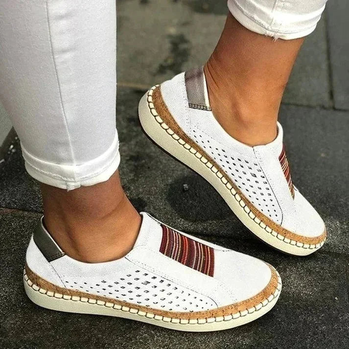 Damen Orthopädische Schlupfschuhe mit Elastikeinsatz