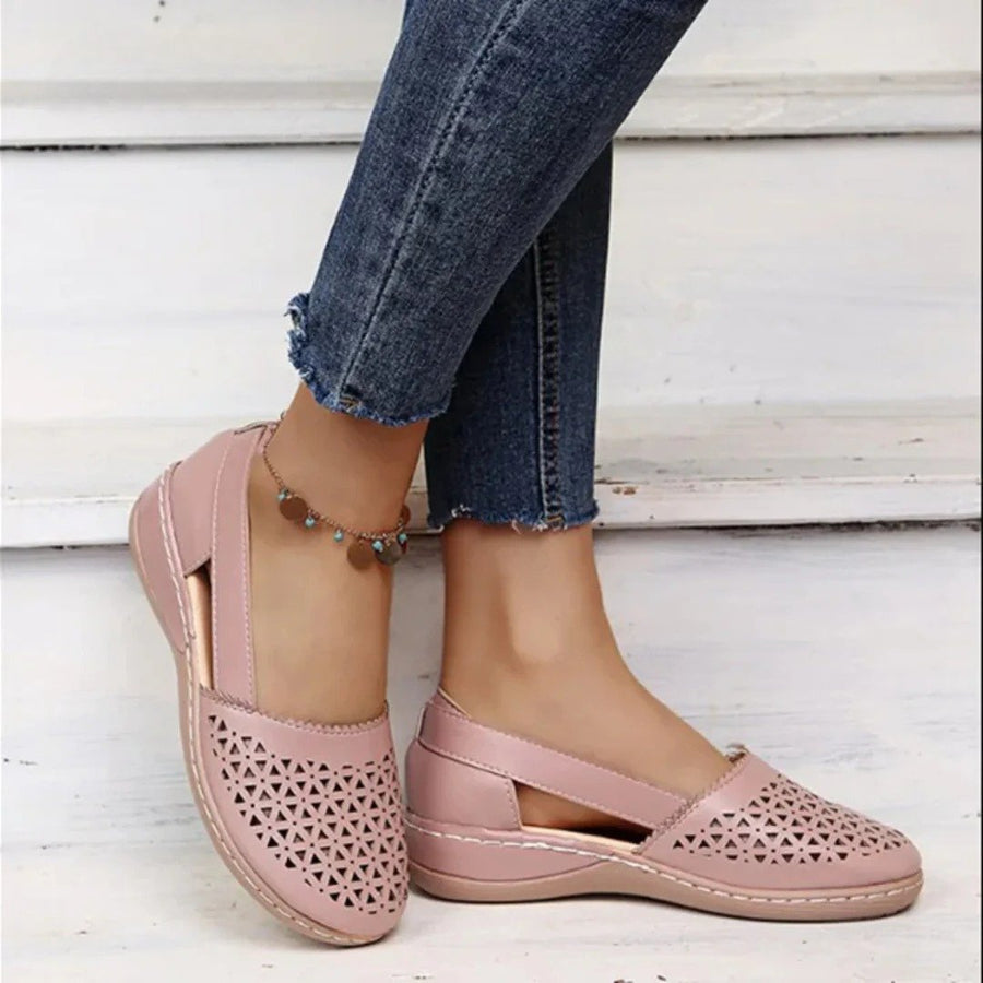 Elfriede | Damen Orthopädische Slip-On Schuhe Gelocht