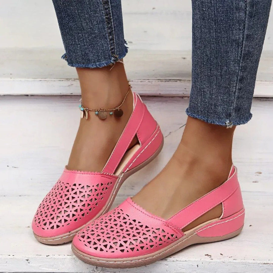 Elfriede | Damen Orthopädische Slip-On Schuhe Gelocht