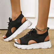 Lena | Damen Orthopädische Sneaker-Sandalen mit Schnürung