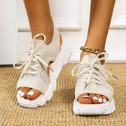 Lena | Damen Orthopädische Sneaker-Sandalen mit Schnürung