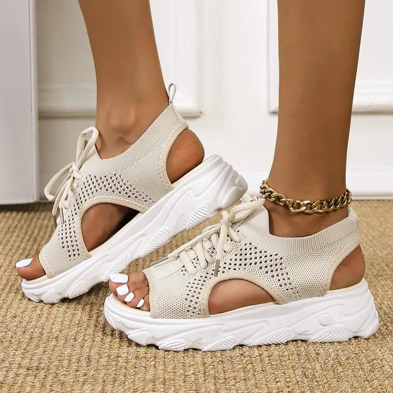 Lena | Damen Orthopädische Sneaker-Sandalen mit Schnürung