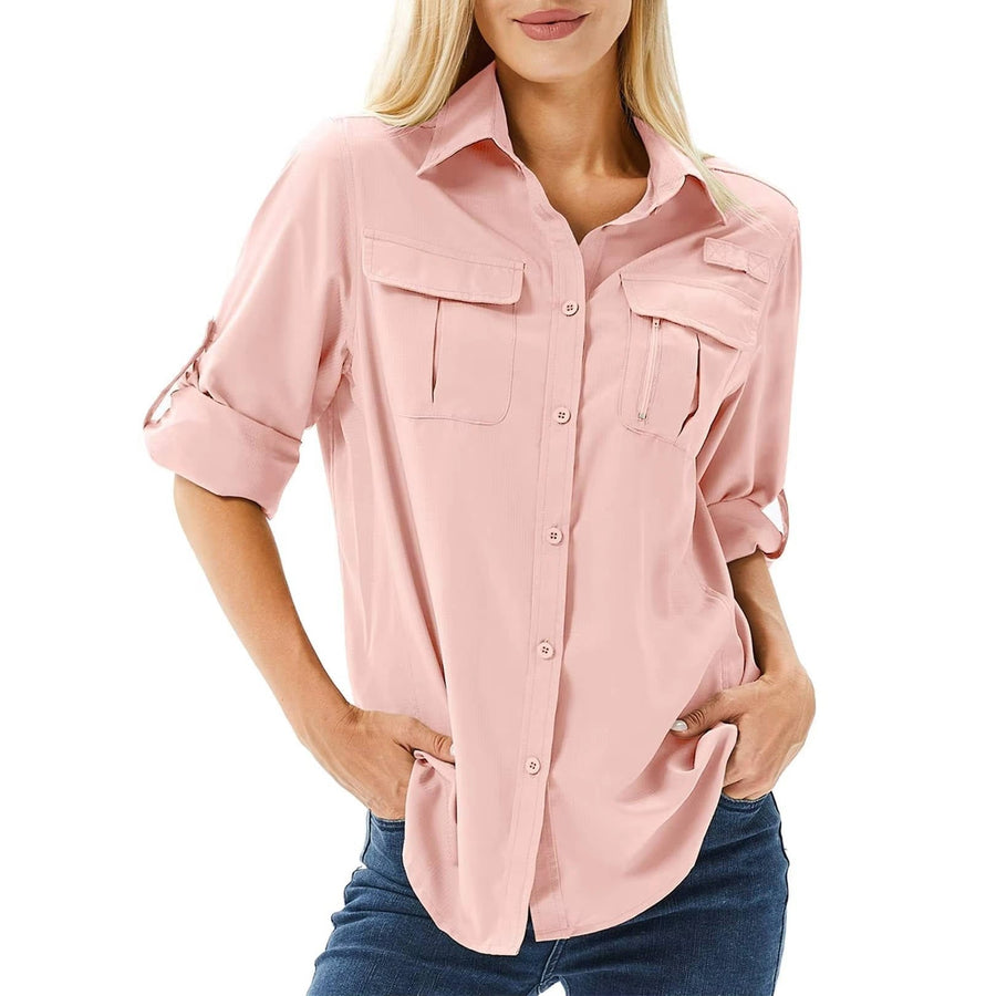 Emilia | Damen Outdoor Hemd UVP 50 Langarm Wanderhemd