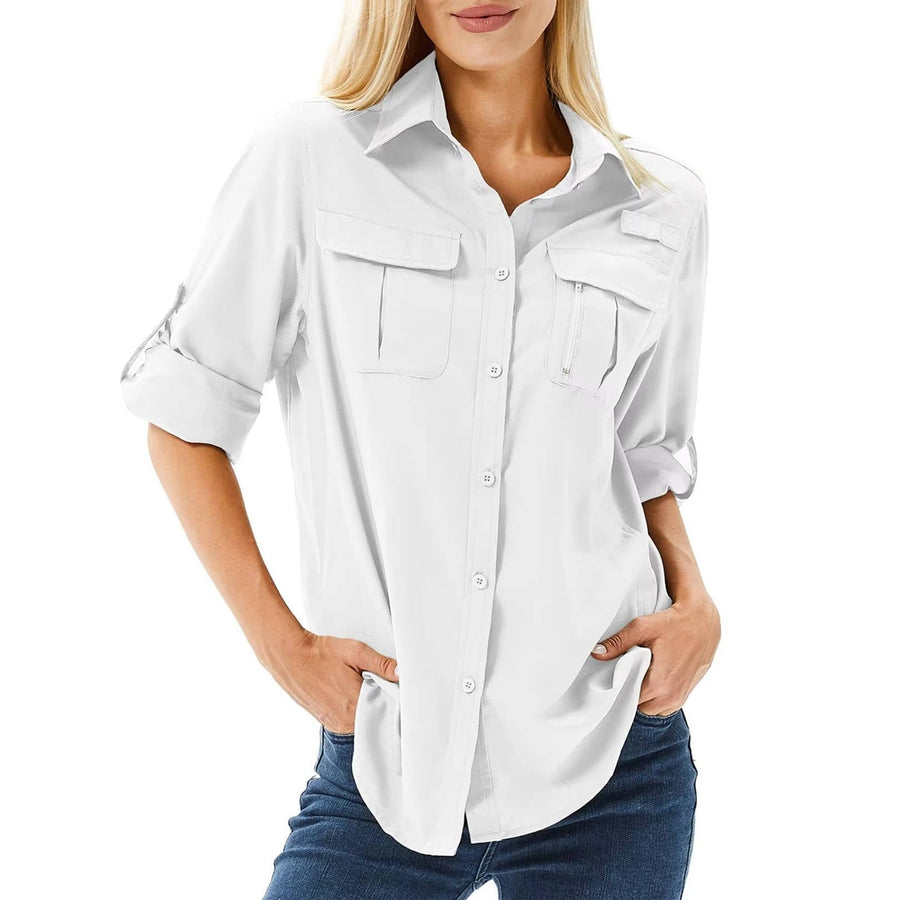 Emilia | Damen Outdoor Hemd UVP 50 Langarm Wanderhemd