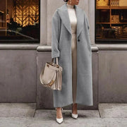 Damen Oversized Mantel mit Reverskragen und Taschen