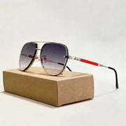 Damen Piloten Sonnenbrille mit Doppelstegrahmen