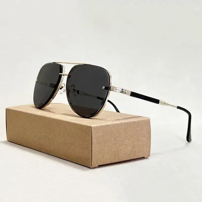 Damen Piloten Sonnenbrille mit Doppelstegrahmen