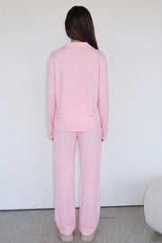 Damen-Pyjama-Set mit Knopfleiste und Reverskragen