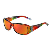Damen Rechteckige Sonnenbrille mit Zierdetail an den Bügeln