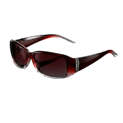 Damen Rechteckige Sonnenbrille mit Zierdetail an den Bügeln