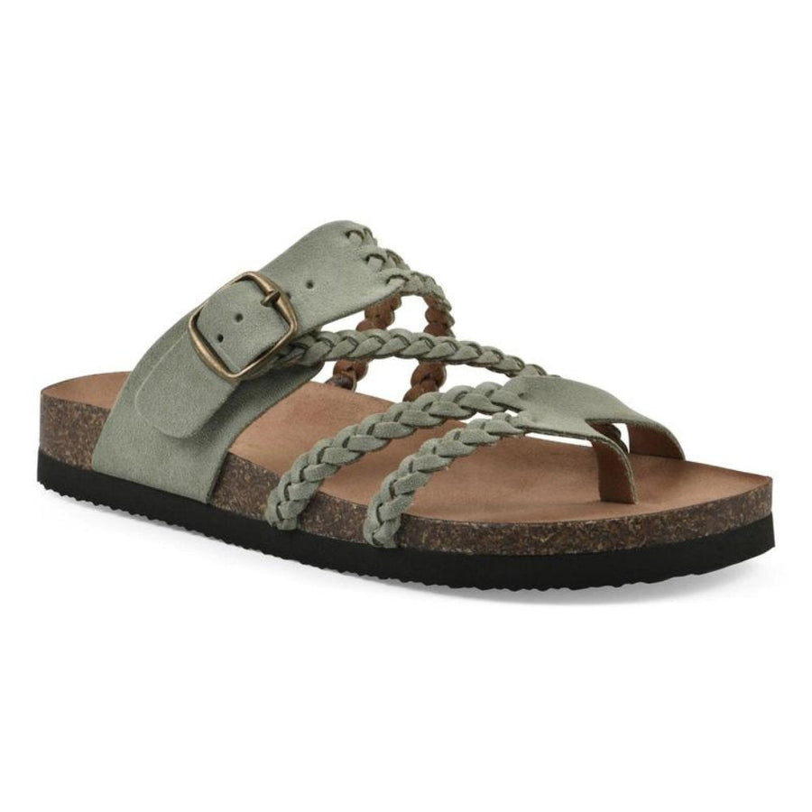 Nora | Damen Sandalen Geflochten mit Schnalle Zehentrenner