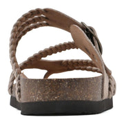 Nora | Damen Sandalen Geflochten mit Schnalle Zehentrenner
