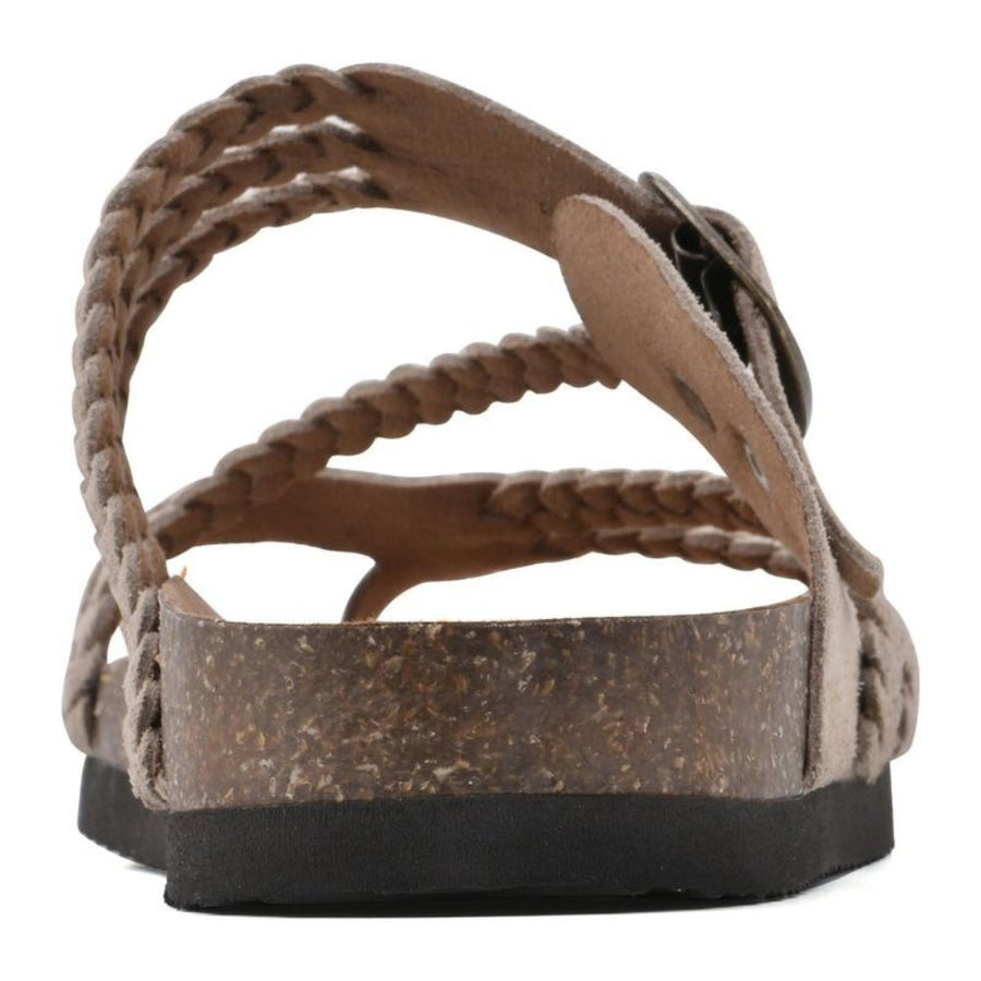 Nora | Damen Sandalen Geflochten mit Schnalle Zehentrenner