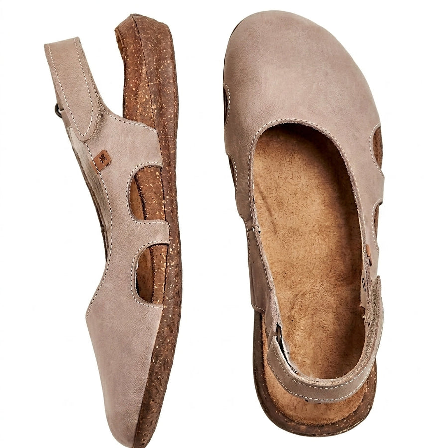 Damen-Sandalen mit geschlossener Zehenpartie und Fersenriemen