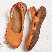 Damen-Sandalen mit geschlossener Zehenpartie und Fersenriemen