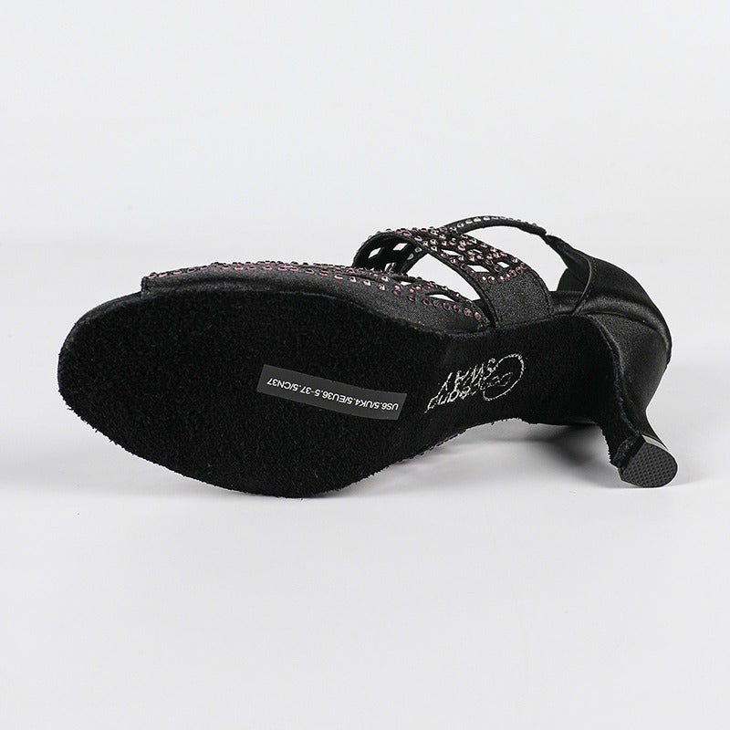 Damen Sandalen mit offener Vorderpartie und strukturiertem Riemendesign
